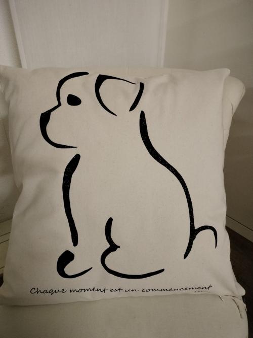 Coussin naturel chien 22.12