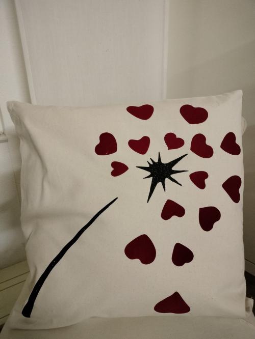 Coussin naturel Fleur 22.12 