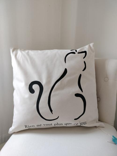Coussin naturel chat 22 .12