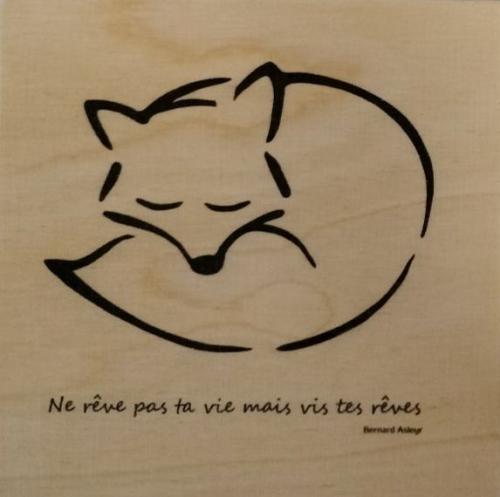 Dessous de verre renard